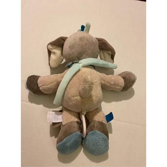 NATTOU Baby Doggie Puppy Train Musical Pull String Attach anywhere Plaid Bandana - Picture 9 of 9